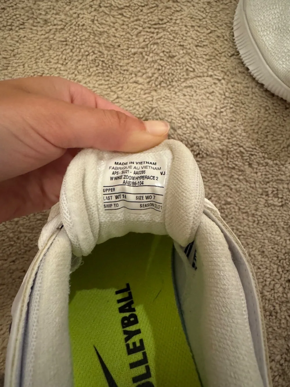 Womens Nike Air Zoom Hyperace 2 Volleyball Shoe - Picture 8 of 8